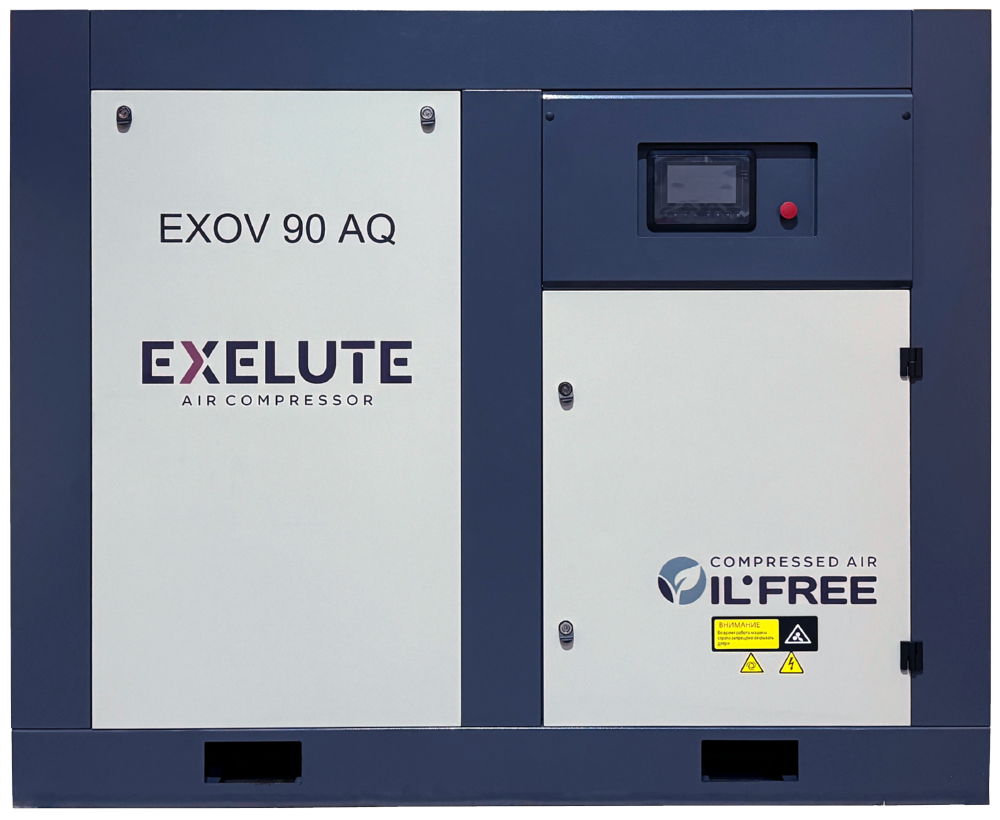 Винтовой компрессор безмасляный EXELUTE EXOV 110/8A AQ IP54